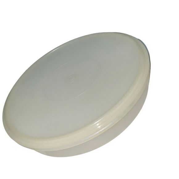 Vintage Tupperware Cupcake Pie Vegetable Keeper Storage w Lid 12” Round 224 242 - Picture 3 of 11